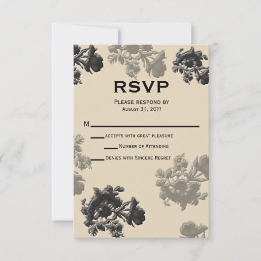 Masala Flora Wedding RSVP (Voorkant)
