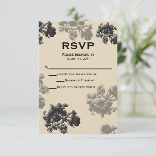 Masala Flora Wedding RSVP (Staand voorkant)