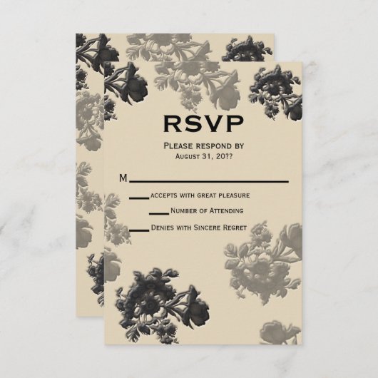 Masala Flora Wedding RSVP (Voorkant / Achterkant)