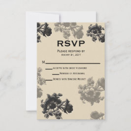 Masala Flora Wedding RSVP Kaartje