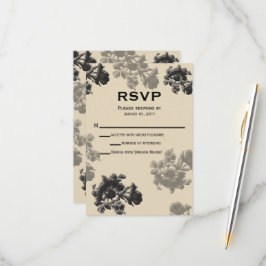 Masala Flora Wedding RSVP Kaartje