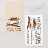 Masala Spiced Chai Tea Shop Teahouse Café Visitekaartje (Voorkant / Achterkant)