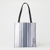 Masao Minimalist Strepen Monogram Tote Bag (Voorkant)