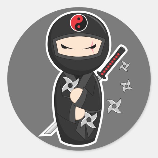 Masaru Ronde Sticker (Voorkant)