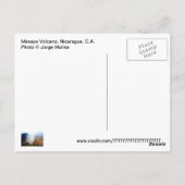 Masaya Volcano, Nicaragua, C.A. Briefkaart (Achterkant)