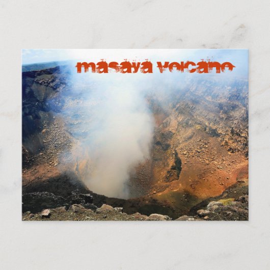 Masaya Volcano, Nicaragua, C.A. Briefkaart (Voorkant)