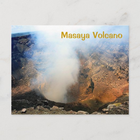 Masaya Volcano, Nicaragua, C.A. Briefkaart (Voorkant)