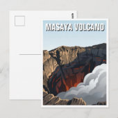 Masaya-vulkaan Briefkaart (Voorkant / Achterkant)