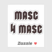 Masc 4 Masc Sticker (Vel)