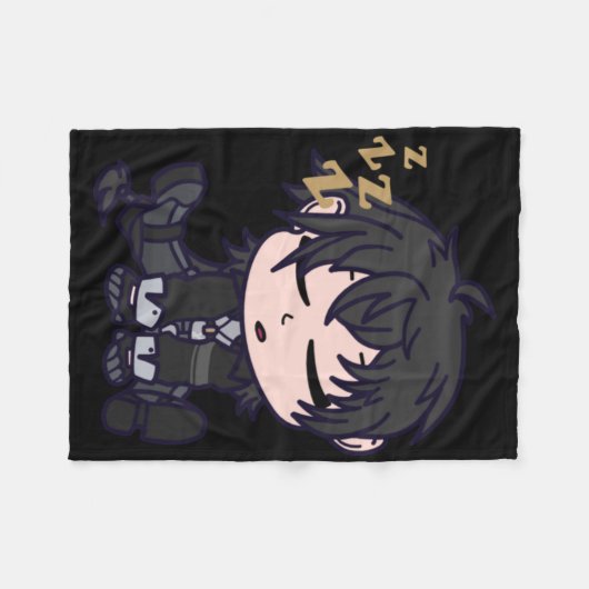 Masc Rover Chibi Wuthering Waves Sticker Fleece Deken (Voorkant (Horizontaal))