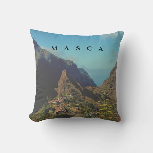 Masca in Spanje -  Met twee verschillende zijden   Kussen (Voorkant)