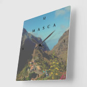 Masca in Spanje Vierkante Klok (Hoek)