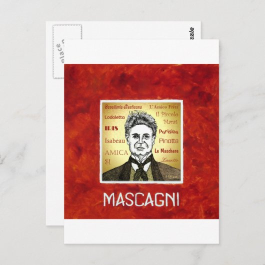 Mascagni Briefkaart (Voorkant / Achterkant)