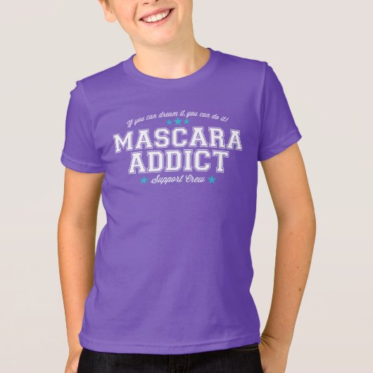 Mascara Addict Support Crew T-shirt (Voorkant)
