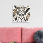 Máscara de carnaval  canvas afdruk (Insitu (Woonkamer))