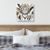 Máscara de carnaval  canvas afdruk (Insitu (Slaapkamer))
