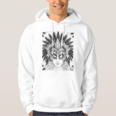 Máscara de carnaval espetáculo  hoodie (Voorkant)