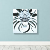 Máscara de carnaval para decoração  canvas afdruk (Insitu (Houten vloer))