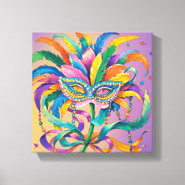 Máscara de carnaval para momentos divertidos  canvas afdruk