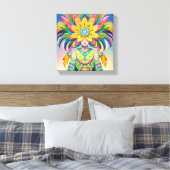 Máscara de flor para o carnaval  canvas afdruk (Insitu (Slaapkamer))