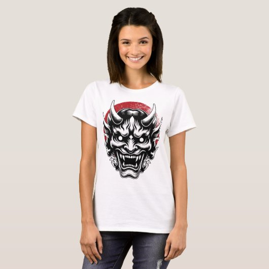 máscara de samurai- japan t-shirt (Voorkant volledig)