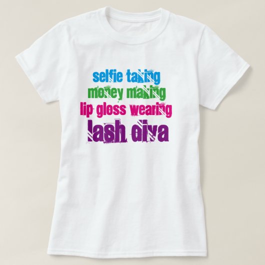 Mascara Lash Diva T-shirt (Design voorkant)