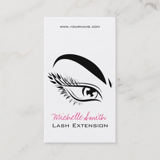 Mascara Lash Extension Visitekaartje (Voorkant)
