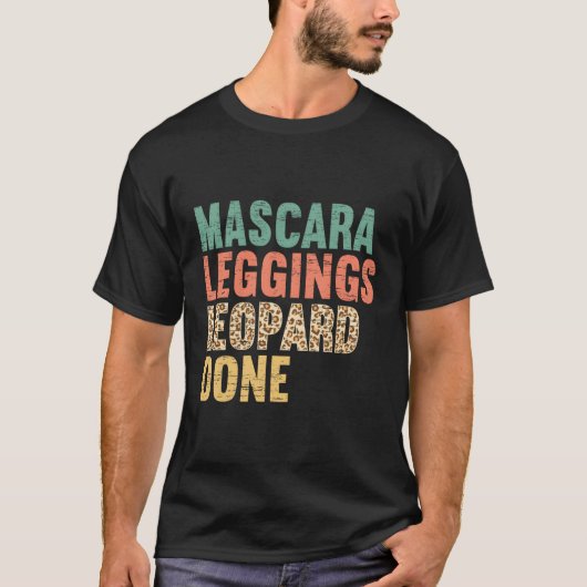 Mascara Leggings Leopard gemaakt voor een moeder m T-shirt (Voorkant)