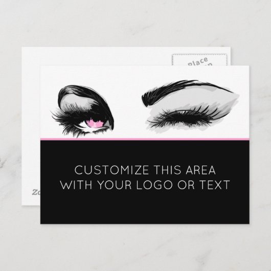 Mascara of Eyelash Business Postcard Briefkaart (Voorkant / Achterkant)