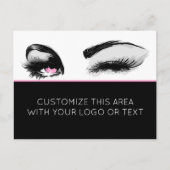 Mascara of Eyelash Business Postcard Briefkaart (Voorkant)