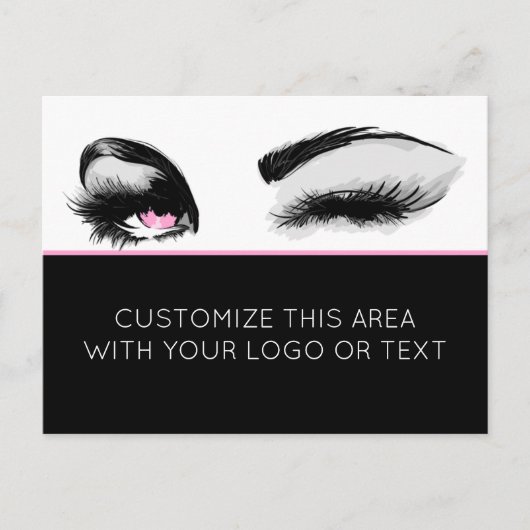Mascara of Eyelash Business Postcard Briefkaart (Voorkant)