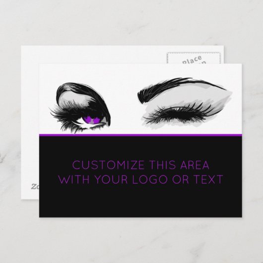 Mascara of Eyelash Business Postcard Briefkaart (Voorkant / Achterkant)