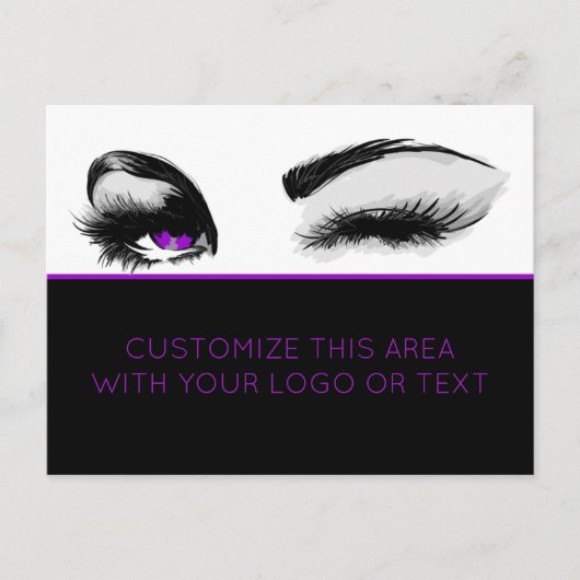 Mascara of Eyelash Business Postcard Briefkaart (Voorkant)