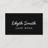 Mascara of Eyelashes Visitekaartje (Achterkant)
