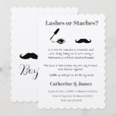 Mascara of snor Grappig Eigenzinnig Geslacht Onthu Kaart (Voorkant / Achterkant)