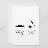 Mascara of snor Grappig Eigenzinnig Geslacht Onthu Kaart (Achterkant)