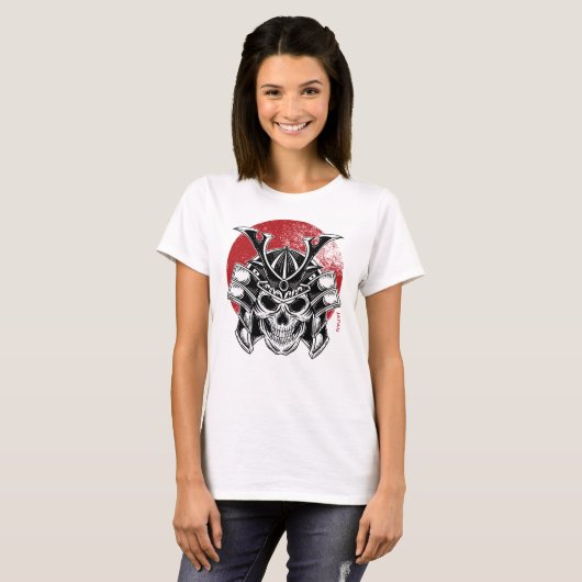 Máscara Samurai Oni / Samurai Oni Mask Women T-shirt (Voorkant volledig)