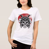 Máscara Samurai Oni / Samurai Oni Mask Women Tri-Blend Shirt (Voorkant)