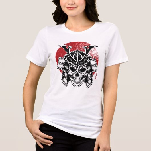 Máscara Samurai Oni / Samurai Oni Mask Women Tri-Blend Shirt (Voorkant)