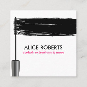 Mascara Strokes Eyelashes-verlengbalk Vierkante Visitekaartje