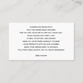 Mascara wand Aftercare lash-kaart Visitekaartje (Achterkant)