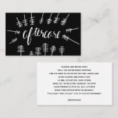 Mascara wand Aftercare lash-kaart Visitekaartje (Voorkant / Achterkant)