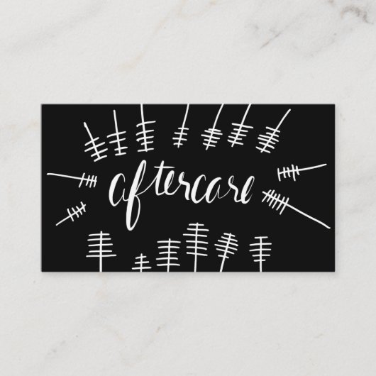 Mascara wand Aftercare lash-kaart Visitekaartje (Voorkant)