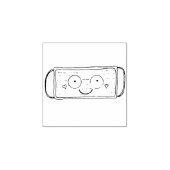 Mascarilla Rubberstempel (Afrduk)
