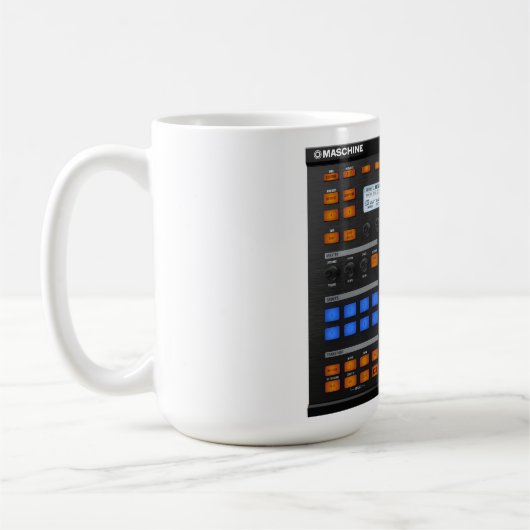 Maschine-Mok Koffiemok (Links)