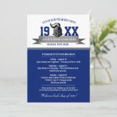 Mascot Banner Class Reunion-uitnodigingen Kaart (Staand voorkant)