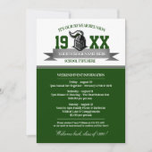 Mascot Banner Class Reunion-uitnodigingen Kaart (Voorkant)