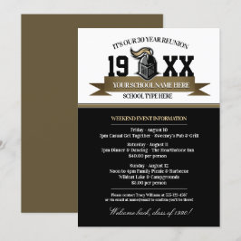 Mascot Banner Class Reunion-uitnodigingen Kaart