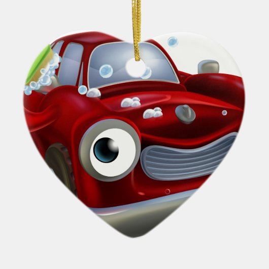 Mascot voor wasgoed voor auto's keramisch ornament (Voorkant)