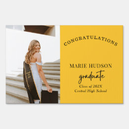 Mascotte Afstuderen Yard teken Tuinbord